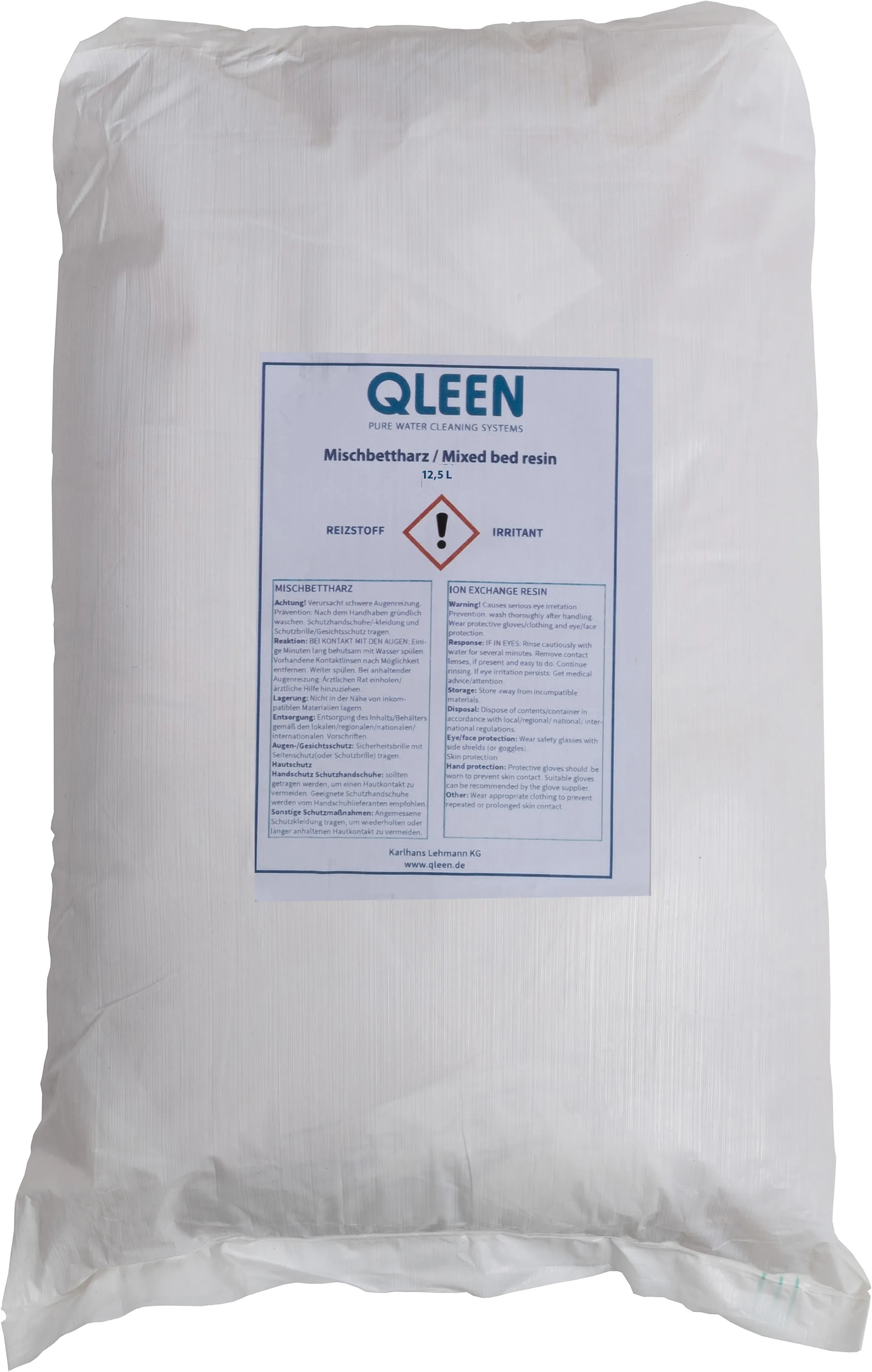 Vegyes ágyas gyanta granulátum 12.5 l